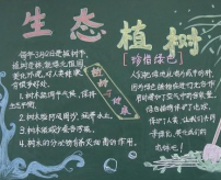植树节黑板报：树木，你多珍贵