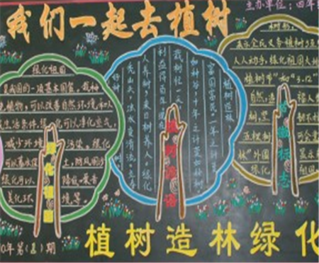 植树节黑板报：小鸟的呼声