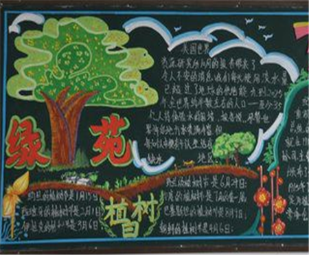 植树节黑板报：森林在呼唤