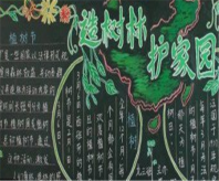 植树节黑板报：来自树的求救