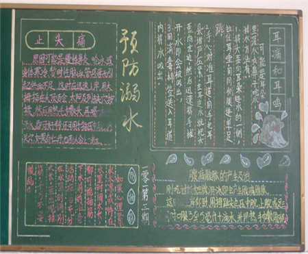 防溺水黑板报：学游泳的勇气