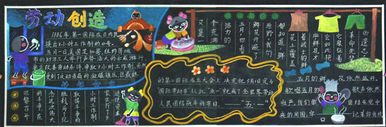 五一劳动节黑板报