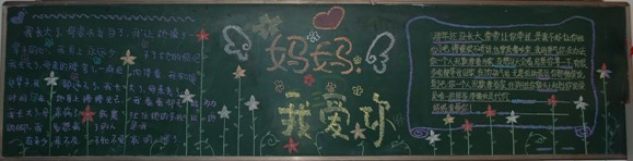 母亲节黑板报