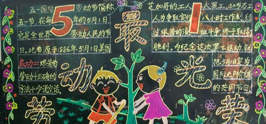 五一劳动节手抄报