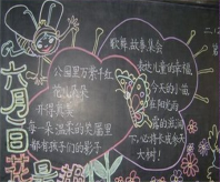 六一儿童节黑板报：黑板报版面设计图