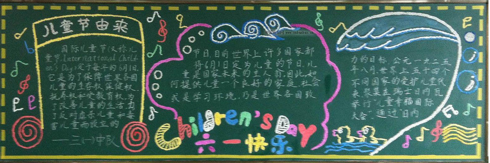 六一儿童节黑板报