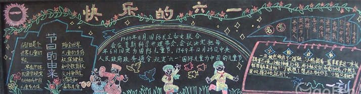 六一儿童节黑板报
