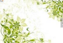 黑板报花边：绿色的花边