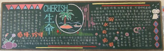 防溺水黑板报