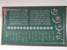 防溺水黑板报：自救与互救