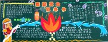 消防安全黑板报：消防安全