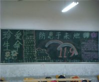 消防安全黑板报：消防安全
