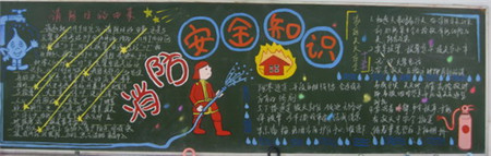 消防安全黑板报