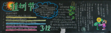 植树节黑板报：让世界充满绿
