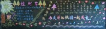 植树节黑板报：朱元璋与柿树