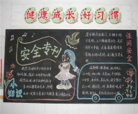 交通安全黑板报：车道中心线