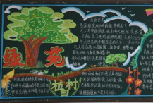 植树节黑板报：拯救绿色