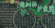 植树节黑板报：我们去植树