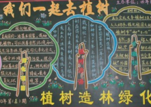 植树节黑板报：春天植树