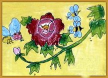 简笔画花：牡丹
