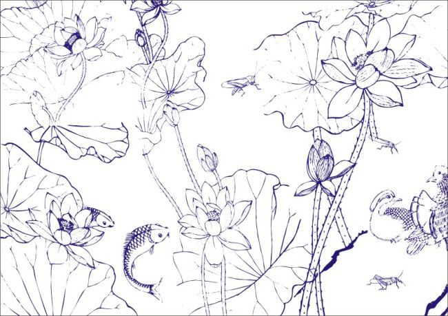 简笔画花