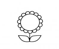 简笔画花：太阳花的简笔画