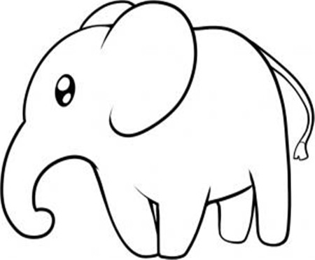 大象简笔画